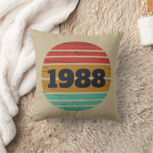 Coussin Soirée personnalisée vintage de 35 ans