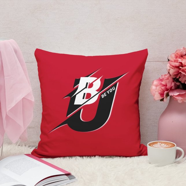 Coussin Sois-tu moderne rouge LAIT PILLOTE (Créateur téléchargé)