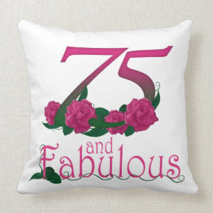 Coussin soixante-quinzième carreau 20" d'anniversaire x