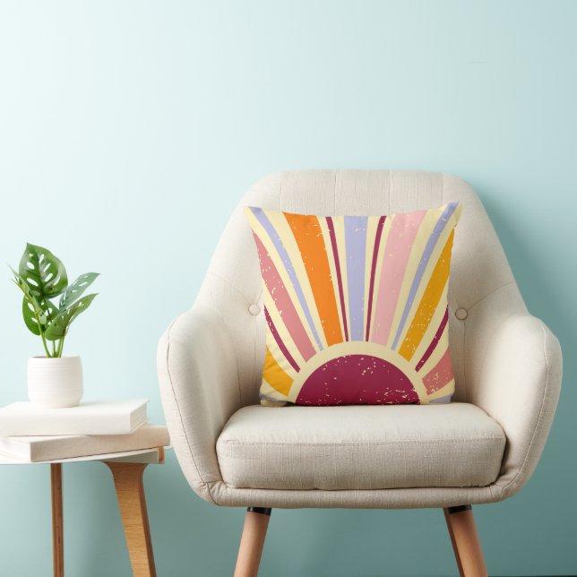 Coussin Soleil boho rétro (Chaise)