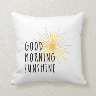 Coussin Soleil bonjour