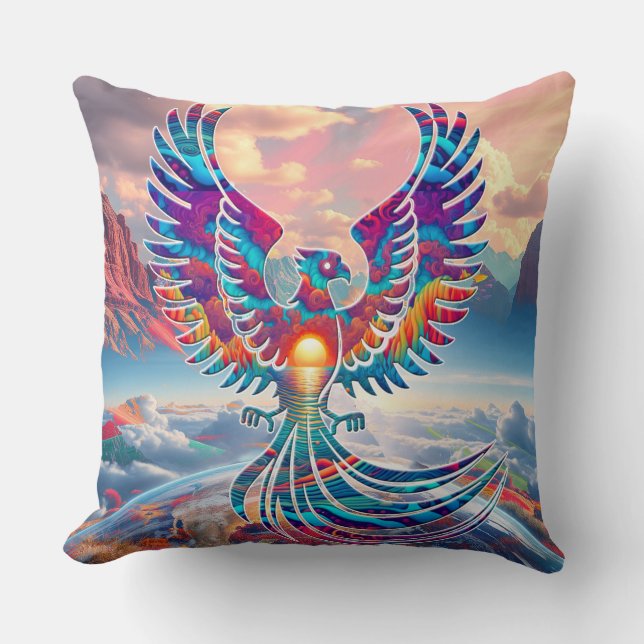 Coussin Soleil de Phoenix (Recto)