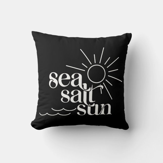 Coussin Soleil de sel marin (Recto)