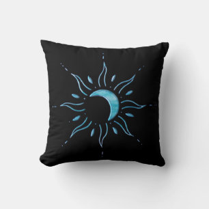 Coussin Soleil Turquoise
