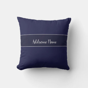 Coussin Solid color Navy Blue Modern Stylish