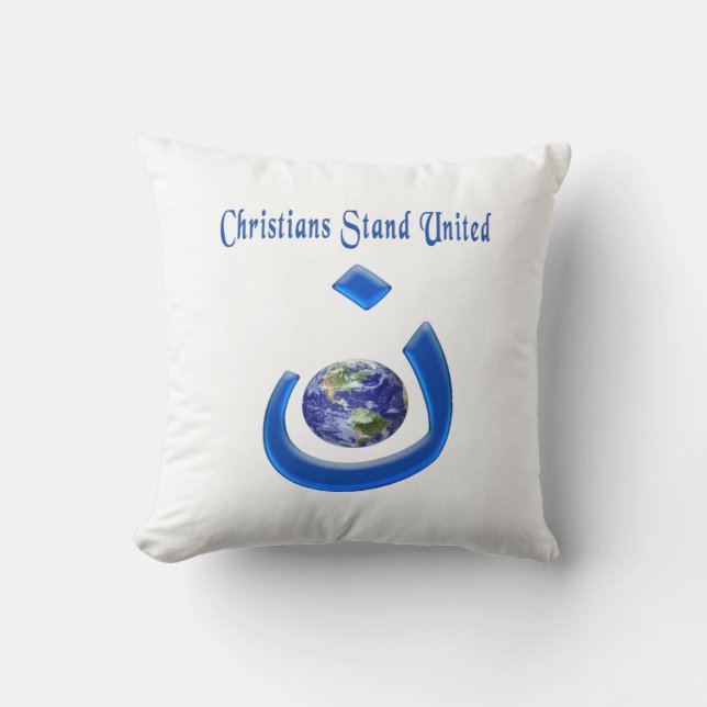 Coussin Solidarité chrétienne (Recto)