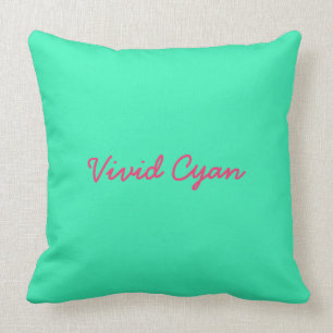 Coussin Solide cyan