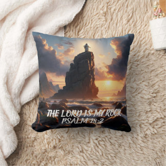 Coussin Solitude sur la mer LE SEIGNEUR EST MON ROCHER