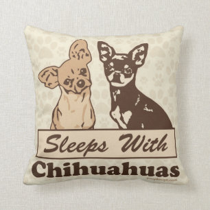 Coussin Sommeils avec des chiwawas