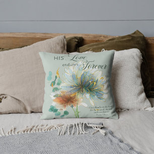 Coussin Son Amour Endure Pour Toujours Psaume 136 Écriture