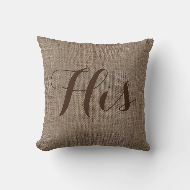 Coussin Son Mariage Rustique, Qui A L'Air De Brûler, Garde (Recto)