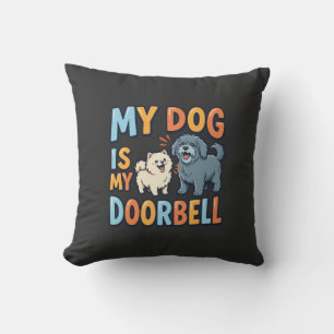Coussin Sonnette Drôle pour Chien Amateur d'Animaux