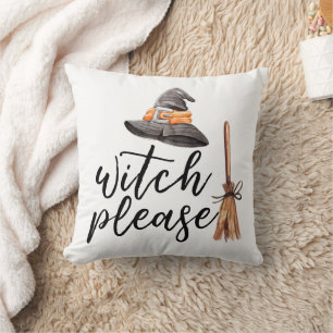 Coussin Sorcière S'Il Vous Plaît Halloween