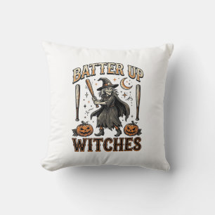 Coussin Sorcières Prêtes à Frapper Design de Baseball Hall