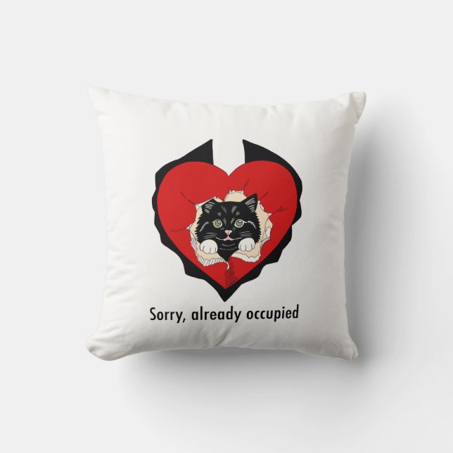 Coussin Sorry, already occupied (Recto)