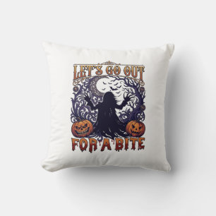 Coussin Sortons Mordre Fantômes Citrouilles Chauves-Souris
