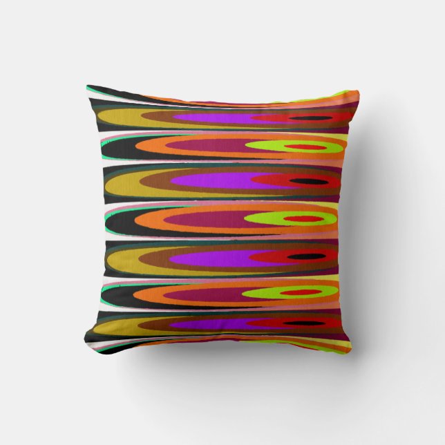 Coussin Soucoupes colorées (Recto)