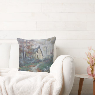 Coussin "Soupe de citrouille - Un cottage anglais"