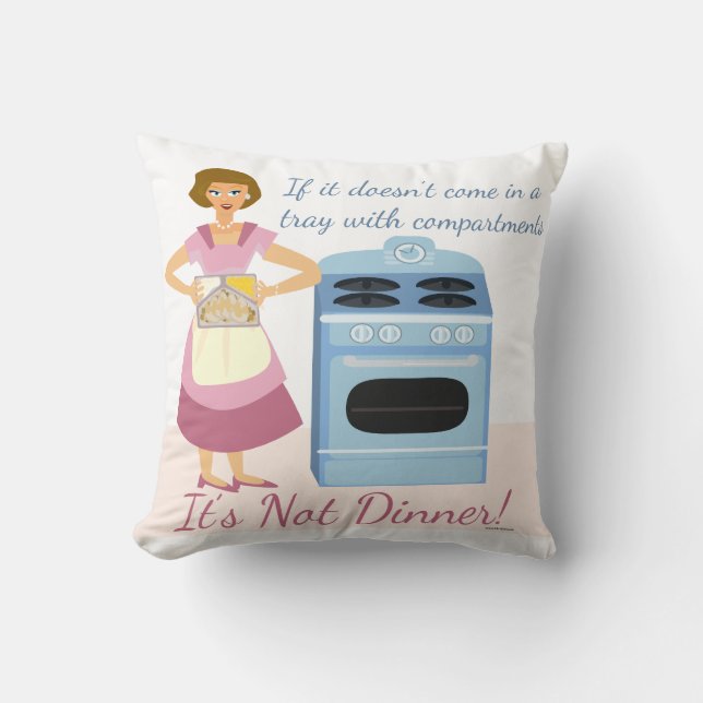 Coussin Souper Congelé Slogan Kitsch Cinquante Femme (Recto)