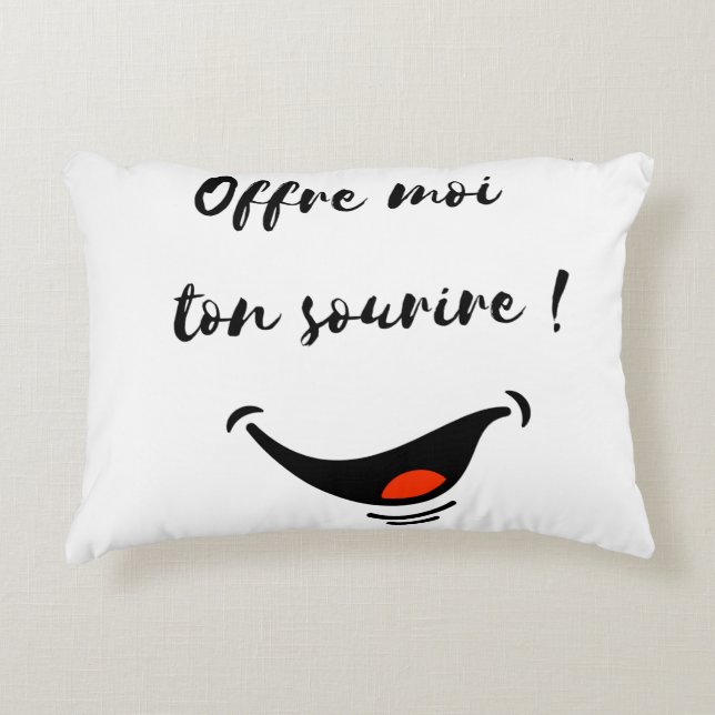coussin sourire (Devant)