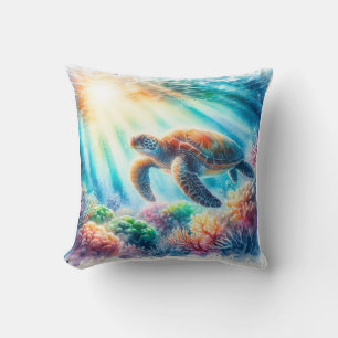 Coussin Sous la tortue de mer