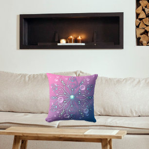 Coussin Sous l'eau brillant élégant luxe Royal Mandala