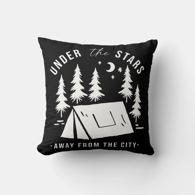 Coussin Sous Les Étoiles De La Ville (Recto)