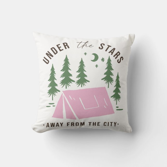 Coussin Sous Les Étoiles De La Ville (Recto)