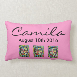 Coussin - souvenir de Quinceanera avec le nom et