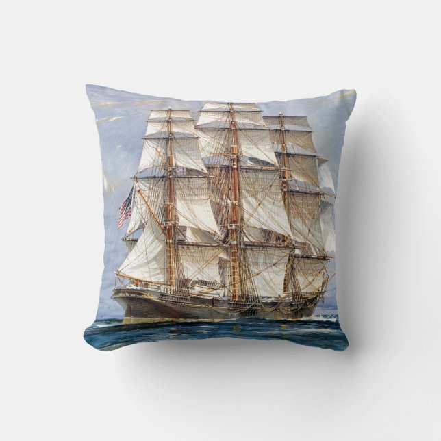 Coussin Sovereign américain de tondeuse des mers (Recto)