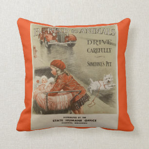Coussin Soyez aimable avec les animaux 2PS