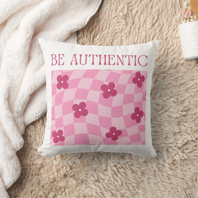 Coussin Soyez Authentique Oreillère À Jets - Embrassez Vot (Couverture)