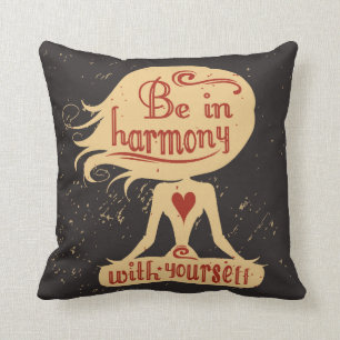 Coussin Soyez en harmonie avec vous-même 2