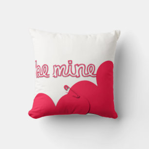 Coussin Soyez le mien Valentine's Day Carré moderne Coussi