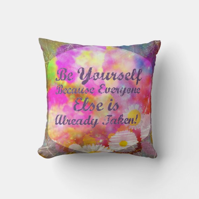 Coussin Soyez vous-même (Recto)