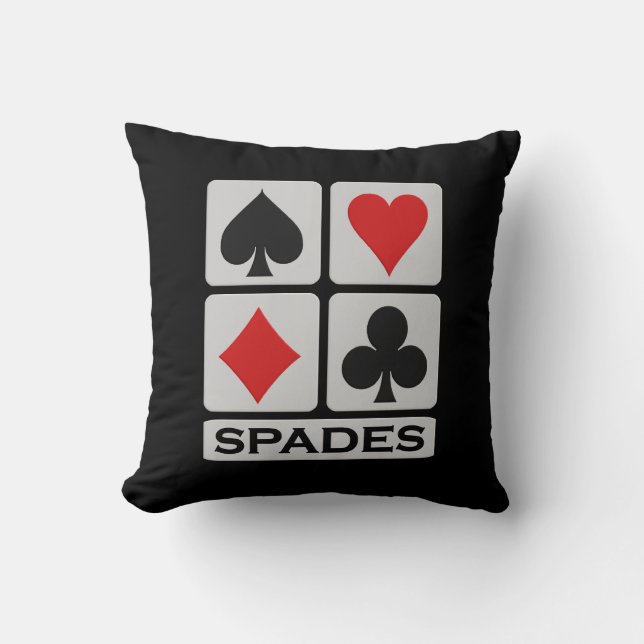 Coussin Spades Player lancer l'oreiller (Recto)