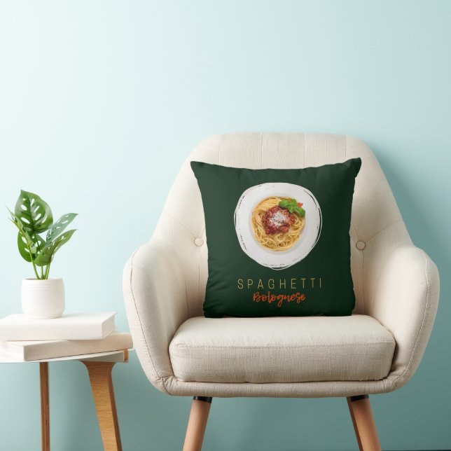 Coussin Spaghetti bolognaise pâtes nouilles chef gourmet l (Chaise)