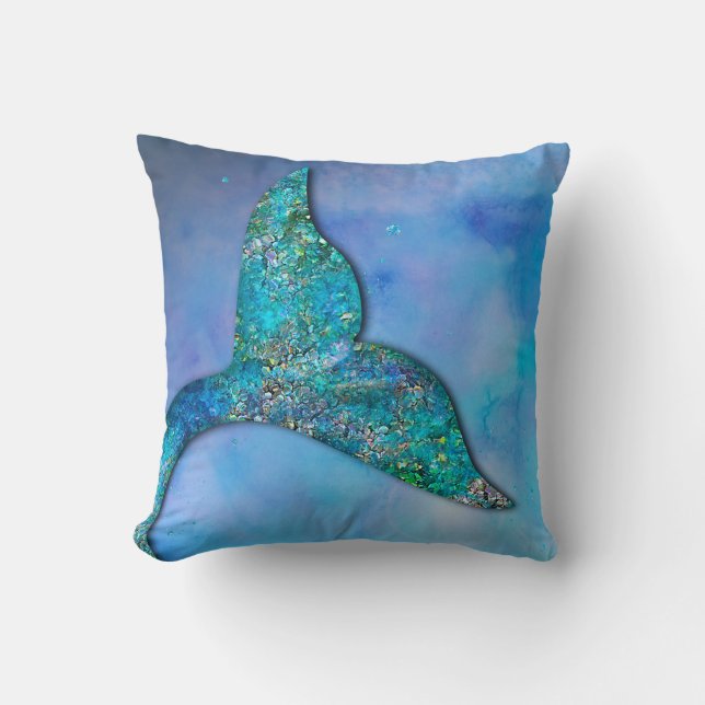 Coussin Sparkly Ocean Mermaid (Recto)