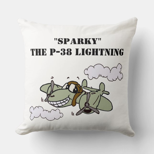 Coussin Sparky le P-38 (Recto)