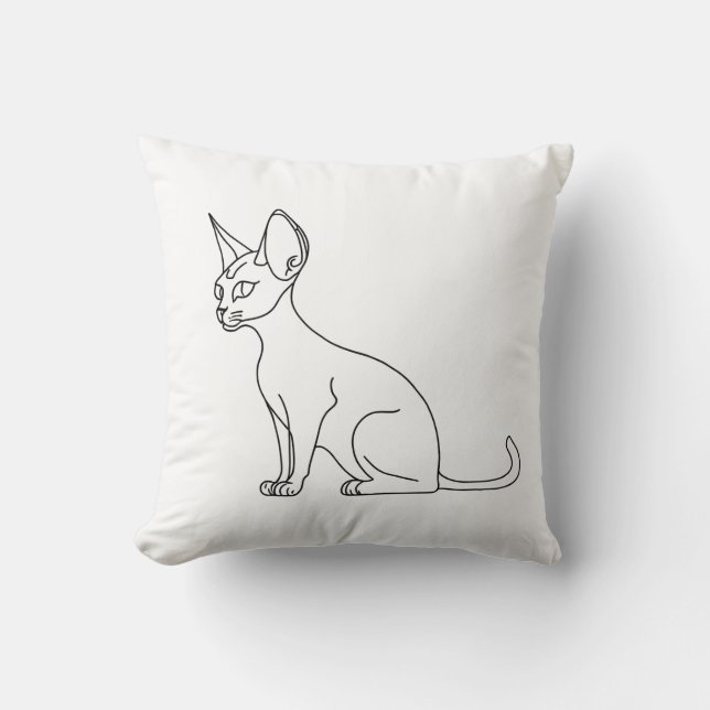 Coussin sphinx draw cushion (Recto)