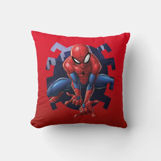Coussin Spider-Man Sortant De Spider Graphic (Recto)