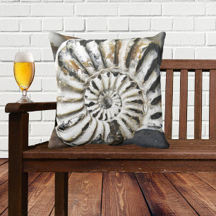 Coussin Spirale des fossiles marins pétrifiés