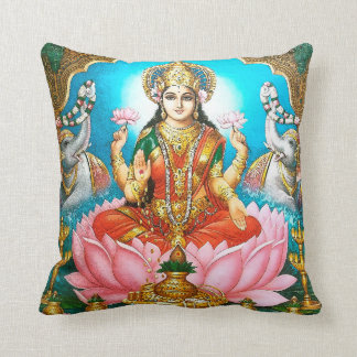 Coussin Spirituel Vintage Hindu Diety Lakshmi
