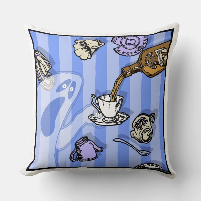 Coussin Spiritueux - Pop Goth Nightmare Surreal Art Carré (Recto)