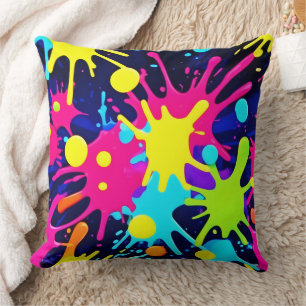 Coussin Splash couleur vive