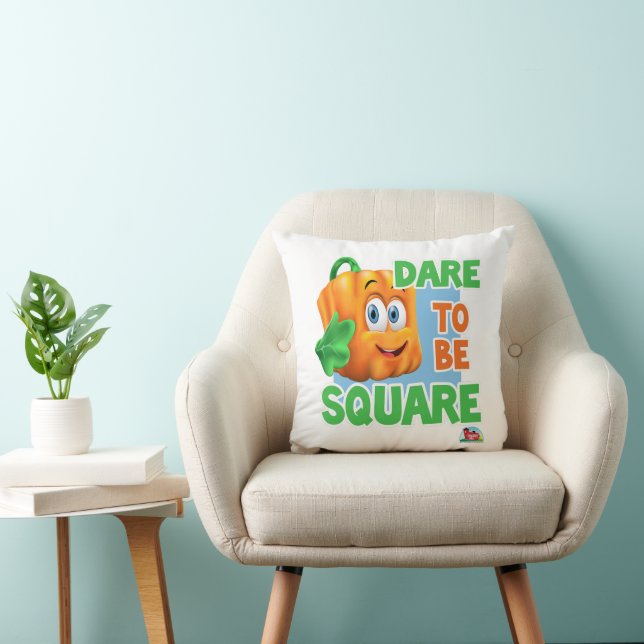 Coussin Spookley le Citrouille Carré | OSEZ ÊTRE CARRÉ ! (Chaise)