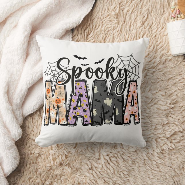Coussin Spooky Mama – Cute Halloween for Moms (Couverture)