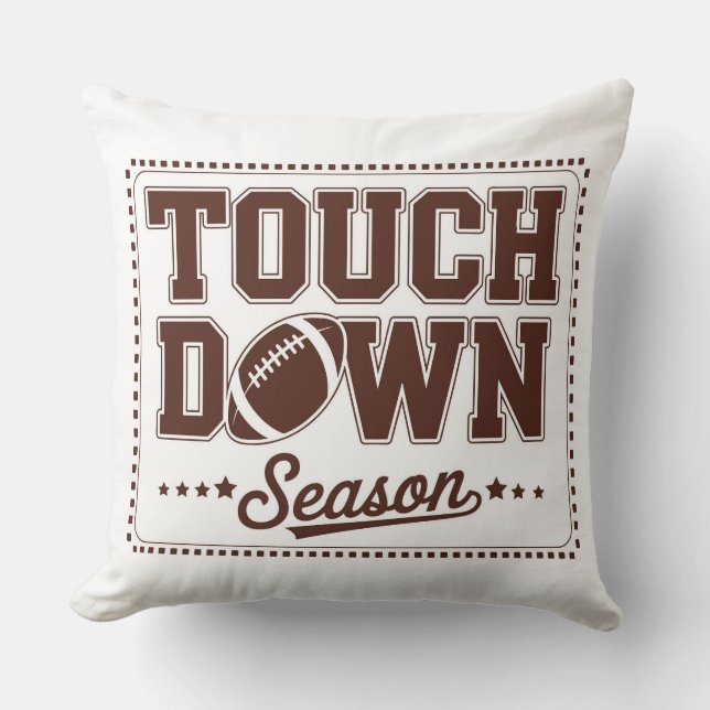Coussin Sports Fan Football Throw Pillow (Recto)