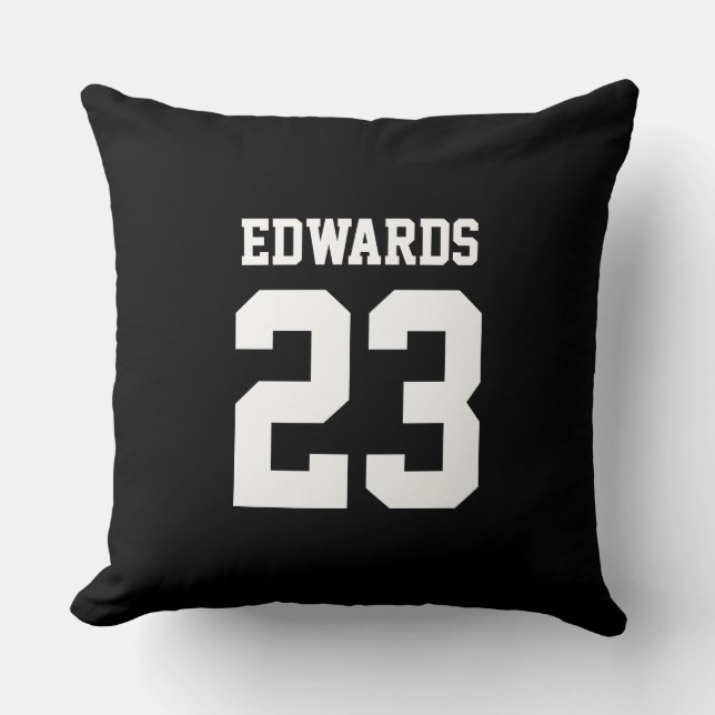 Coussin Sports Personnalisés Numérotés Avec Le Nom Jeu Ore (Recto)