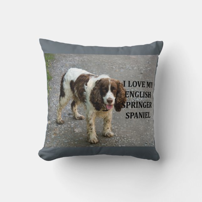 Coussin springer anglais spaniel lw love w picc (Recto)